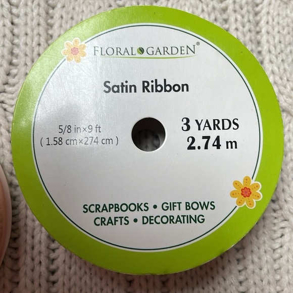 15 spools of ribbon (7 NWOT/8 partially used, 140+ yards) rainbow Easter crafts - Picture 4 of 10